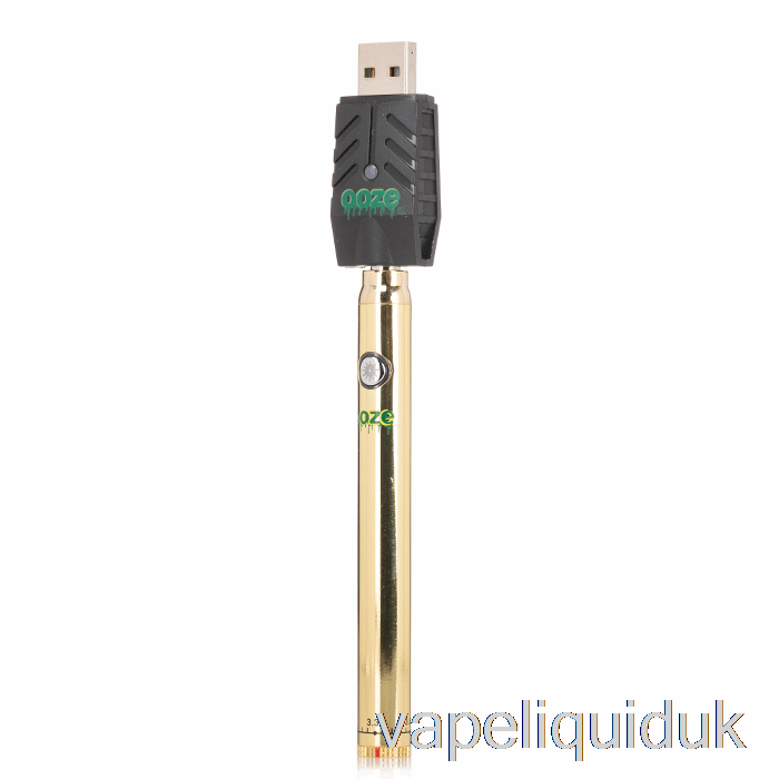 Ooze 320mAh Twist Slim Pen Battery Gold Vape Juice